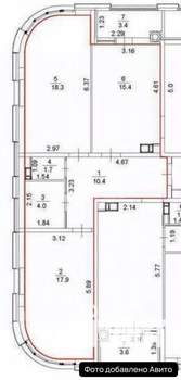 1-к квартира, вторичка, 35м2, 2/24 этаж