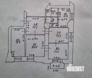 4-к квартира, вторичка, 102м2, 3/5 этаж
