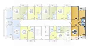 3-к квартира, строящийся дом, 82м2, 16/16 этаж