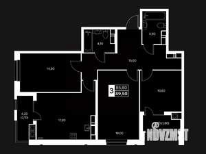 3-к квартира, вторичка, 90м2, 18/20 этаж
