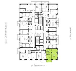 2-к квартира, вторичка, 55м2, 7/24 этаж