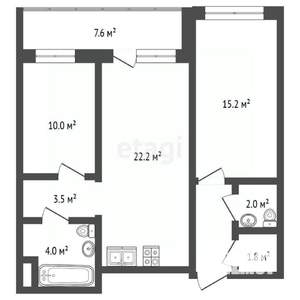 3-к квартира, вторичка, 67м2, 9/11 этаж
