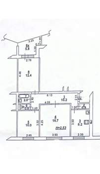 3-к квартира, вторичка, 67м2, 9/10 этаж