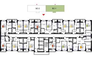 2-к квартира, строящийся дом, 54м2, 25/25 этаж