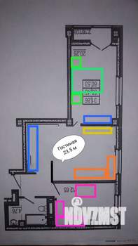 3-к квартира, вторичка, 61м2, 7/10 этаж