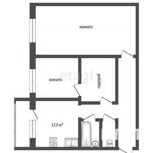 2-к квартира, вторичка, 60м2, 13/16 этаж