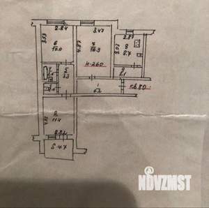 3-к квартира, вторичка, 65м2, 10/10 этаж