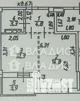 1-к квартира, вторичка, 35м2, 6/9 этаж