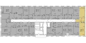 2-к квартира, вторичка, 47м2, 6/24 этаж