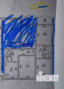 3-к квартира, вторичка, 64м2, 9/9 этаж