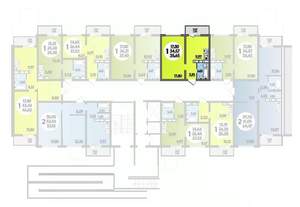 1-к квартира, строящийся дом, 36м2, 10/16 этаж