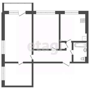 3-к квартира, вторичка, 52м2, 8/9 этаж