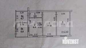 2-к квартира, вторичка, 45м2, 1/1 этаж