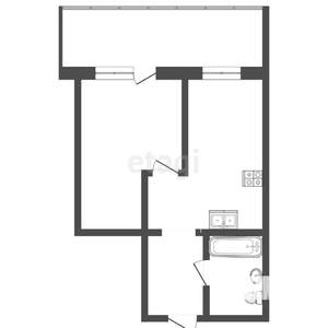 1-к квартира, вторичка, 44м2, 3/21 этаж