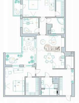 3-к квартира, вторичка, 172м2, 13/17 этаж