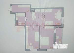 2-к квартира, сданный дом, 64м2, 18/22 этаж
