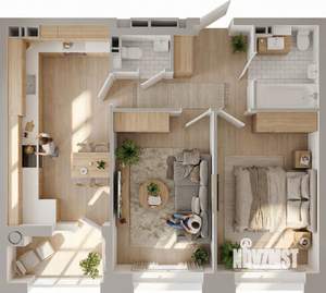 2-к квартира, вторичка, 62м2, 15/23 этаж