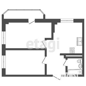 2-к квартира, вторичка, 53м2, 2/25 этаж
