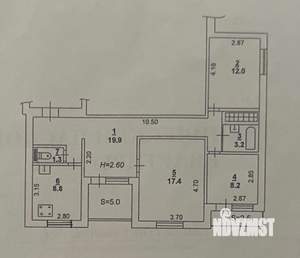 3-к квартира, вторичка, 70м2, 1/11 этаж