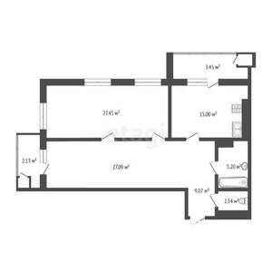 3-к квартира, вторичка, 92м2, 14/23 этаж