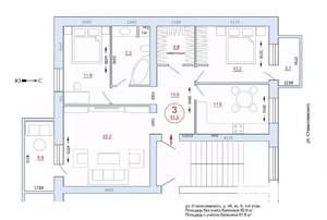 3-к квартира, вторичка, 82м2, 3/10 этаж