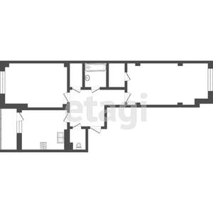 3-к квартира, вторичка, 83м2, 8/18 этаж