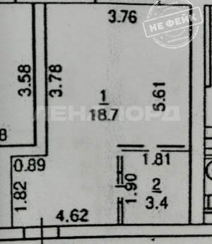 Студия квартира, вторичка, 22м2, 4/8 этаж