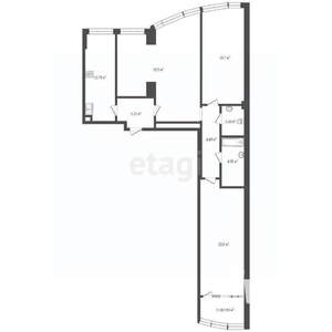 4-к квартира, вторичка, 114м2, 7/30 этаж