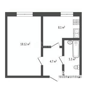 1-к квартира, вторичка, 36м2, 18/23 этаж