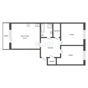 2-к квартира, вторичка, 103м2, 12/32 этаж