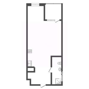 2-к квартира, вторичка, 45м2, 24/25 этаж