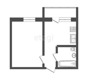 1-к квартира, вторичка, 36м2, 13/17 этаж