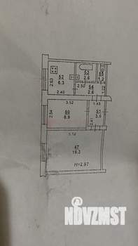 2-к квартира, вторичка, 44м2, 2/2 этаж