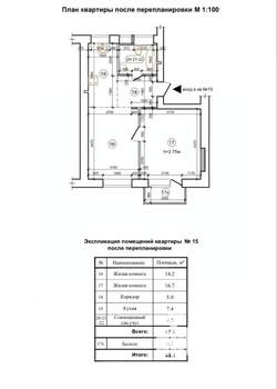 2-к квартира, вторичка, 48м2, 3/5 этаж