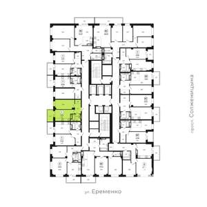 1-к квартира, вторичка, 37м2, 23/24 этаж