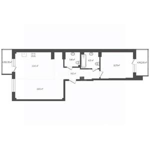 2-к квартира, вторичка, 65м2, 11/24 этаж