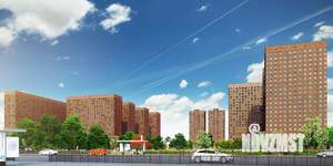 2-к квартира, строящийся дом, 51м2, 15/22 этаж