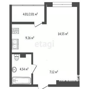 1-к квартира, вторичка, 36м2, 19/27 этаж