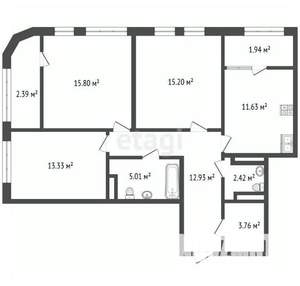 3-к квартира, вторичка, 80м2, 7/10 этаж