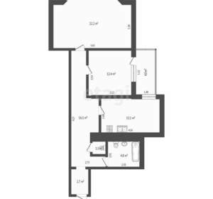 2-к квартира, вторичка, 70м2, 14/18 этаж