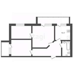 3-к квартира, вторичка, 65м2, 13/15 этаж