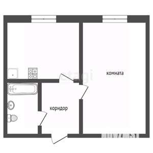 1-к квартира, вторичка, 25м2, 3/5 этаж