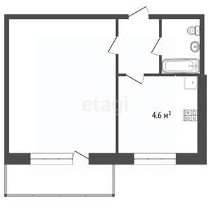 1-к квартира, вторичка, 22м2, 3/9 этаж