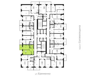 1-к квартира, вторичка, 41м2, 13/24 этаж