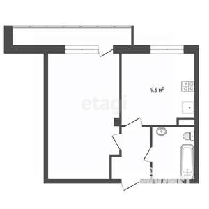 1-к квартира, вторичка, 40м2, 3/5 этаж