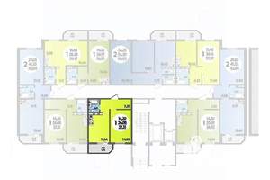 1-к квартира, строящийся дом, 37м2, 3/17 этаж