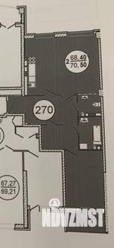 2-к квартира, вторичка, 70м2, 17/24 этаж