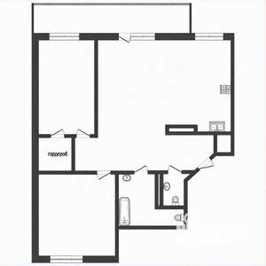 3-к квартира, вторичка, 75м2, 2/6 этаж