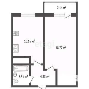 1-к квартира, вторичка, 40м2, 8/24 этаж