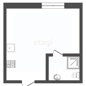 Студия квартира, вторичка, 22м2, 2/3 этаж